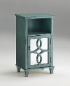 Antique Aqua Blue End Table - Maisie