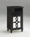 Antique Pure Black End Table - Maisie
