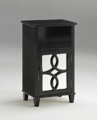 Antique Pure Black End Table - Maisie