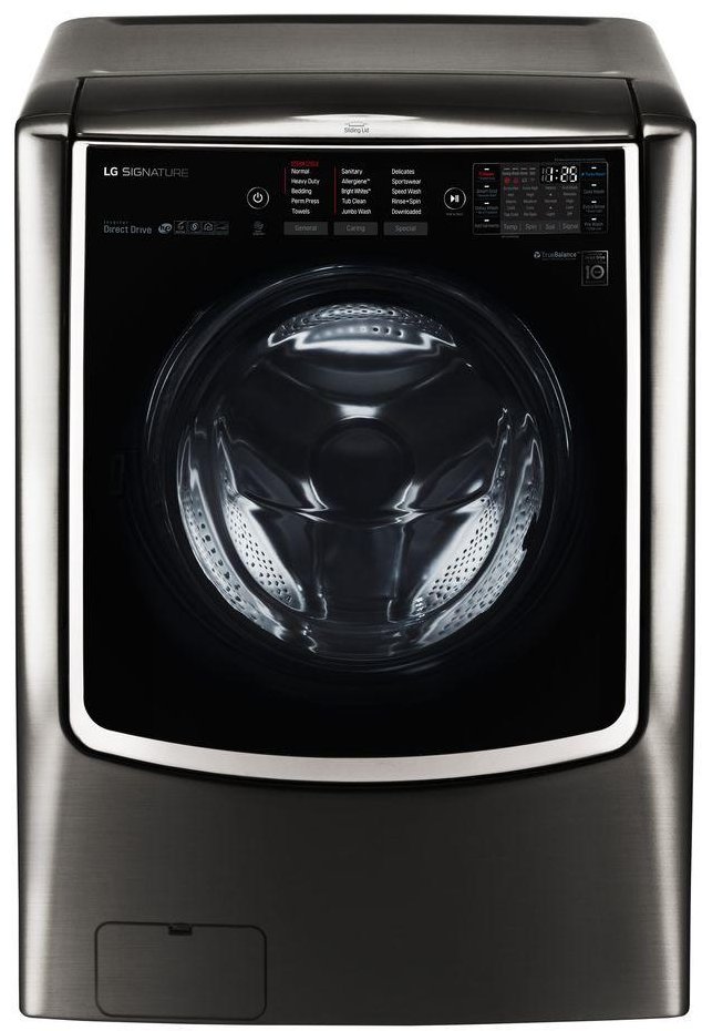 WM9500HKA LG Signature 5.8 cu. ft. Front Load Washer - Black Stainless Steel-1