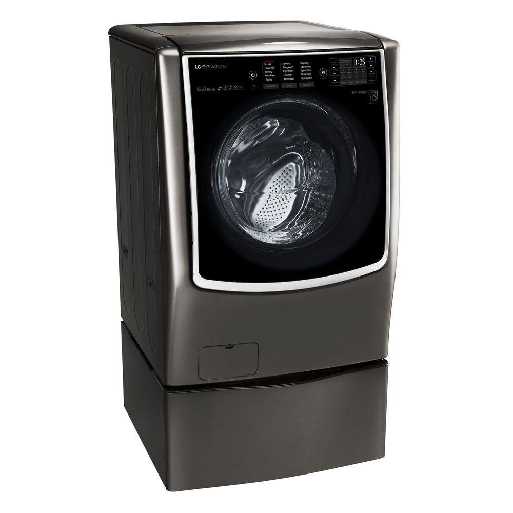 WM9500HKA LG Signature 5.8 cu. ft. Front Load Washer - Black Stainless Steel-4