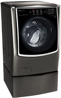WM9500HKA LG Signature 5.8 cu. ft. Front Load Washer - Black Stainless Steel-4