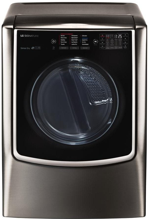 DLEX9500K LG Signature Electric Dryer - 9.0 Cu. Ft. Black Stainless Steel-1