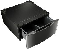 WDP5K LG Signature Laundry Pedestal - Black Stainless Steel-2