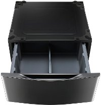WDP5K LG Signature Laundry Pedestal - Black Stainless Steel-3