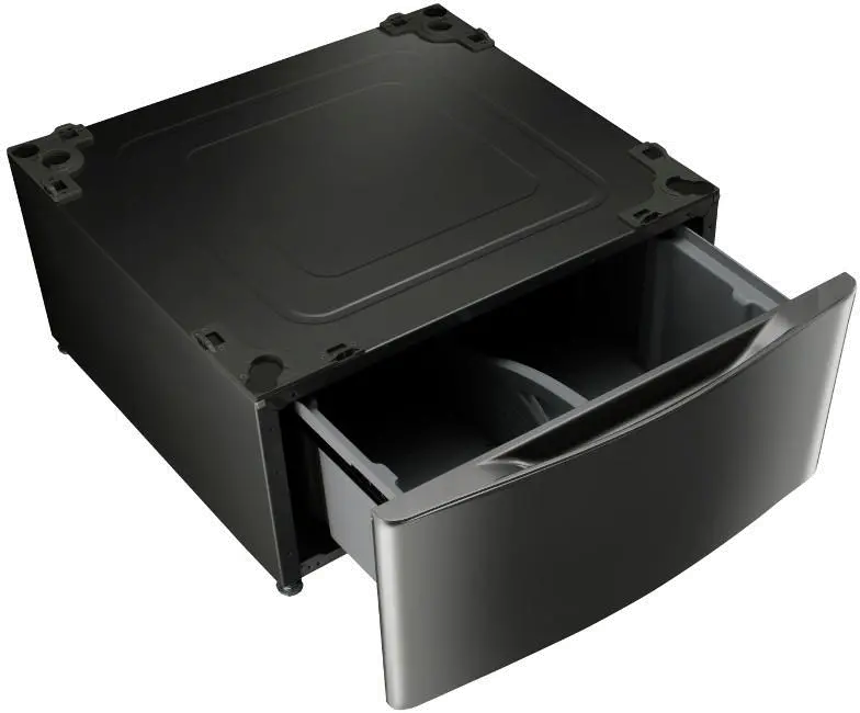 WDP5K LG Signature Washer and Dryer Pedestal - Black Stainless Steel-2