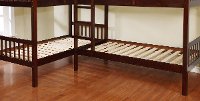 Dark Walnut Double Twin-over-Twin Bunk Bed with Trundle - Marquette-3
