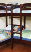 Dark Walnut Double Twin-over-Twin Bunk Bed with Trundle - Marquette-4