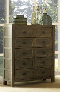 Classic Gray-Brown Chest of Drawers - Beckham