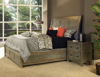 Classic Gray-Brown King Sleigh Bed - Beckham