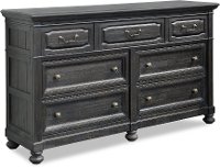 Dusty Gray Rustic Traditional Dresser - Bedford