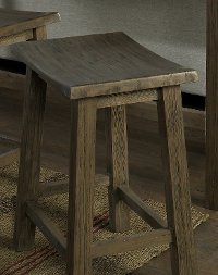 101916-110347 Tan Saddle Stool - St. Croix