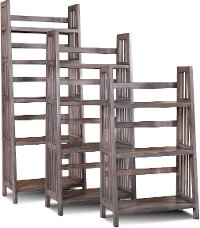 48 Inch Modern Gray Bookcase - Varsity