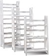 48 Inch Modern White Bookshelf - Varsity