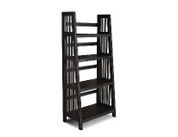 60 Inch Modern Black Bookcase - Varsity-2