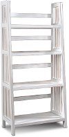 60 Inch Modern White Bookcase - Varsity-2