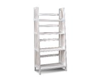 60 Inch Modern White Bookcase - Varsity-2
