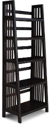 72 Inch Modern Black Bookcase - Varsity-2