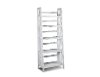 72 Inch Modern White Bookshelf - Varsity-2