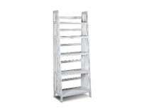 72 Inch Modern White Bookshelf - Varsity-2