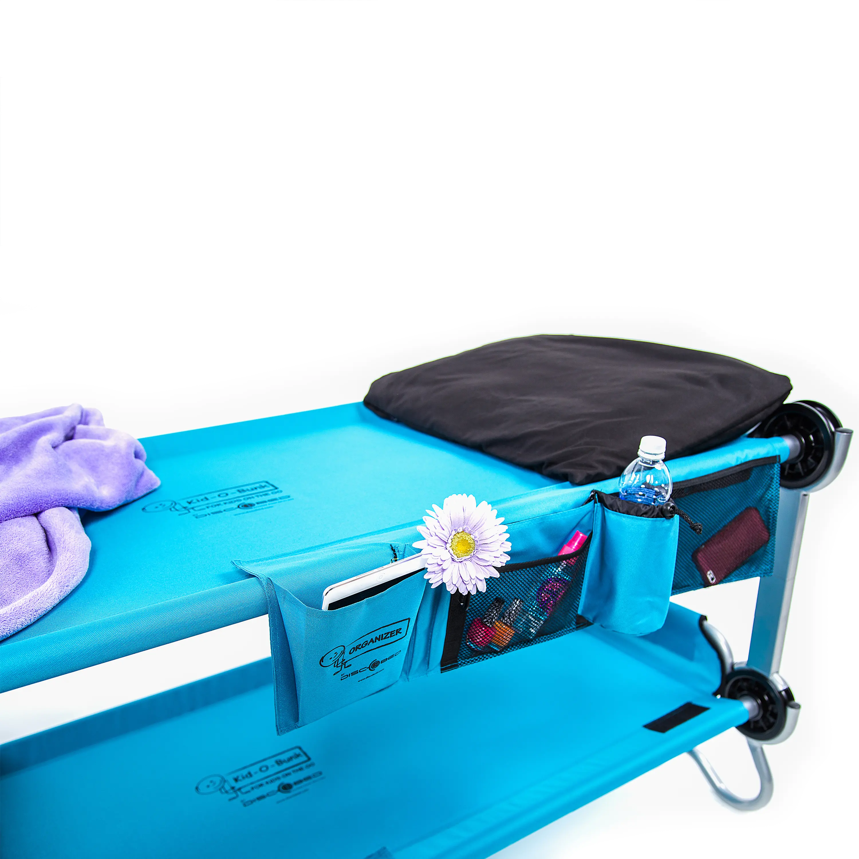 30105BO Teal Kid-O-Bunk with 2 Organizers-5