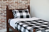 Beddy's Twin Black and White Checked Out Bedding Collection-4