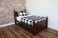Beddy's Full Black and White Checked Out Bedding Collection-7