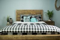 Beddy's Queen Black and White Checked Out Bedding Collection-4