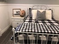 Beddy's Queen Black and White Checked Out Bedding Collection-6