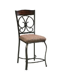 D329SDCB Traditional Upholstered Counter Stools (Set of 4)- Glambrey