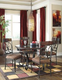 D329-15 Traditional Round Dining Table - Glambrey
