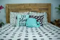 Beddy's Twin White and Black Dash Bedding Collection