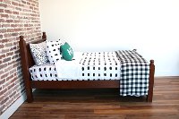 Beddy's Twin White and Black Dash Bedding Collection-5