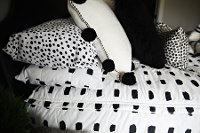 Beddy's Twin White and Black Dash Bedding Collection-7