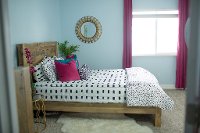 Beddy's Full White and Black Dash Bedding Collection