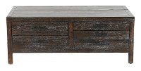 Rustic Dark Brown Coffee Table - Dundee