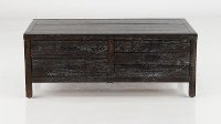 Rustic Dark Brown Coffee Table - Dundee-6