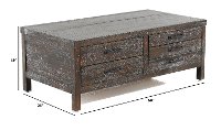 Rustic Kettle Black Coffee Table - Dundee-5