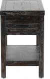 Rustic Dark Brown Side Table - Dundee