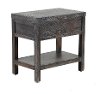 Rustic Dark Brown Side Table - Dundee-4