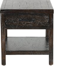 Rustic Kettle Black End Table - Dundee