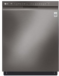 LDF5545BD LG 24 Inch Front Control Built-In Tall Tub Dishwasher - Black Stainless Steel