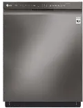 LDF5545BD LG Dishwasher with Front Controls - Black Stainless Steel