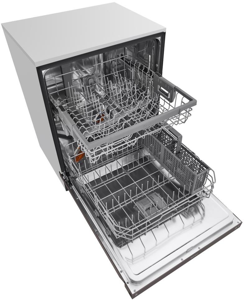 LDF5545BD LG Dishwasher with Front Controls - Black Stainless Steel-3