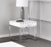 Clearance Modern White End Table - Everett