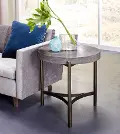 Contemporary Concrete End Table - Magnum