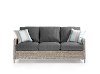 Clearance Coal Outdoor Patio Sofa - Mayfair