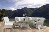 3 Piece Cream Outdoor Patio Sectional Set - Mayfair-2