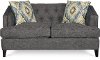 S4371/LGOGRAPHITE/LV Mid-Century Modern Graphite Gray Loveseat - Nixon