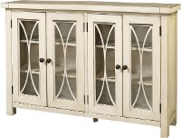 6278-897C/CABINET Antique White 4 Door Cabinet - Bayside